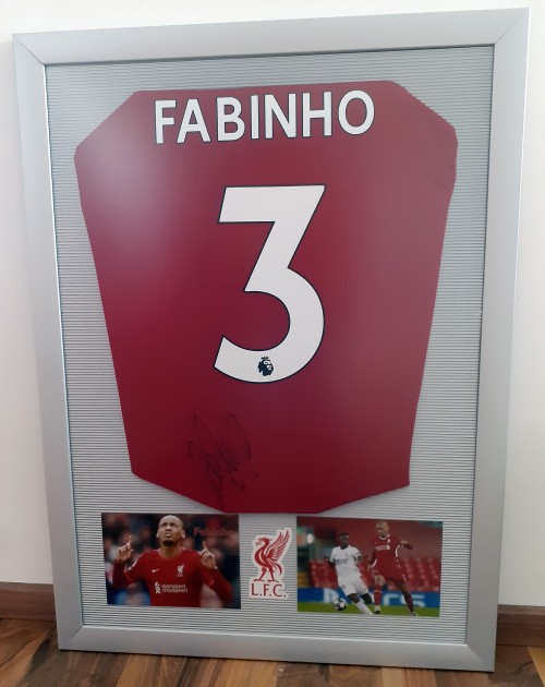 Fabinho's Liverpool 2022/23 Signed And Framed Shirt