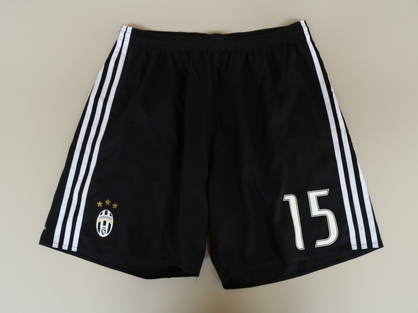 Barzagli's Juventus Match-Issued Shorts, 2016/17