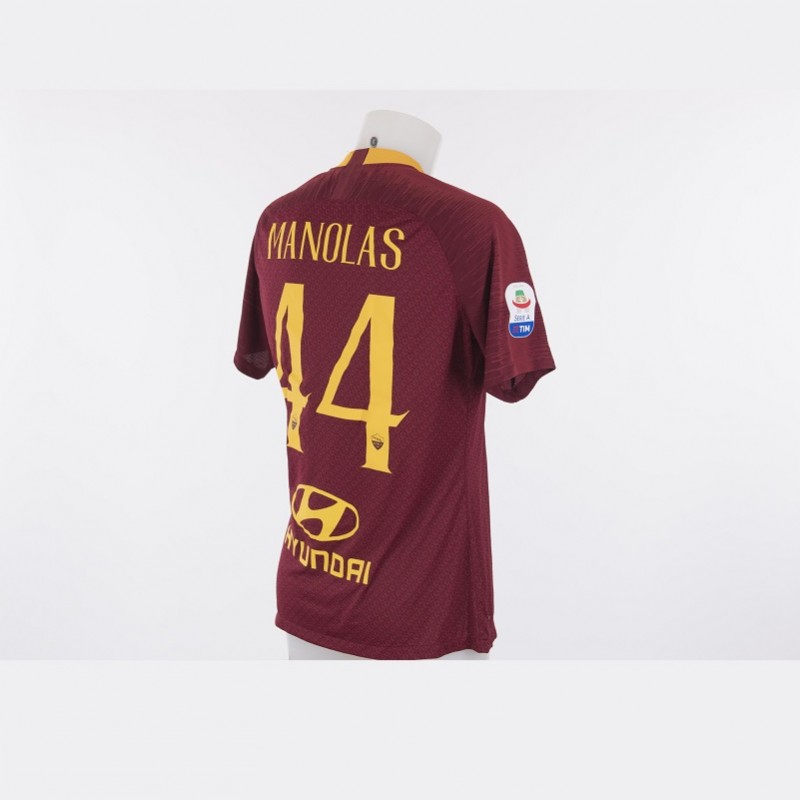 Manolas' Worn Roma-Atalanta 2018/19 Shirt