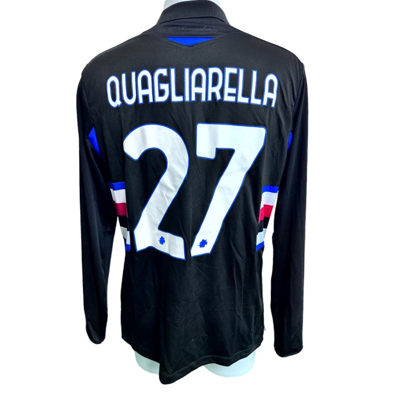 Quagliarella's Sampdoria Match-Issued Shirt, 2020/21