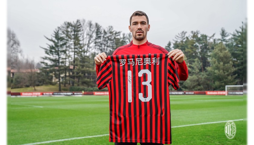 Romagnoli's Official Milan Signed Shirt, Chinese New Year 
