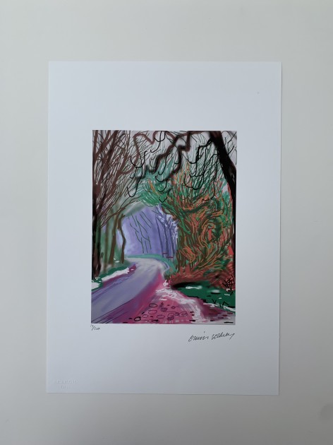 "The Arrival of Spring" by David Hockney - Signed