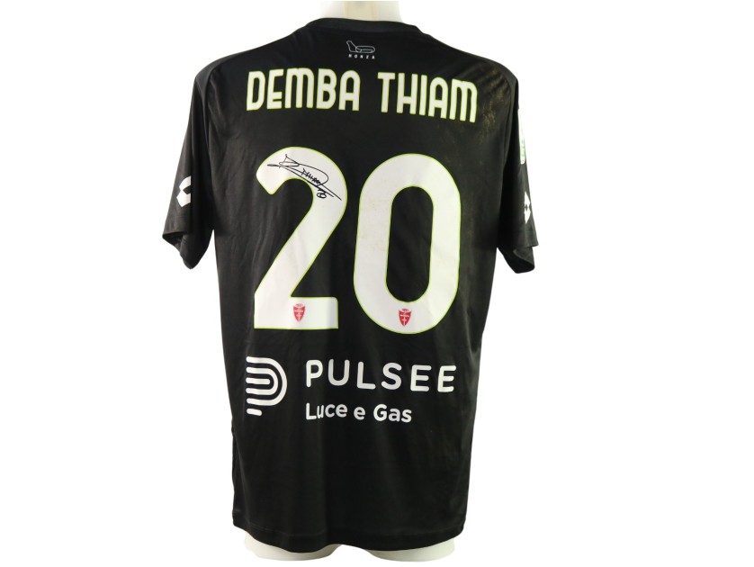 Demba Thiam's Signed Unwashed Shirt, Monza vs Carrarese 2025
