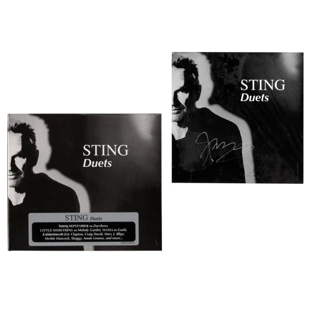 Cd con Card autografata da Sting