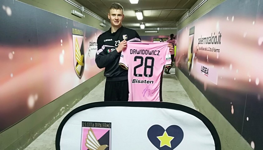 Dawidowicz's Signed Match-Worn Shirt, 2018 Palermo-Frosinone
