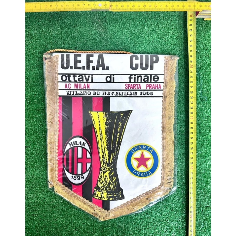 Milan vs Sparta Praha Official Pennant UEFA Cup 1995