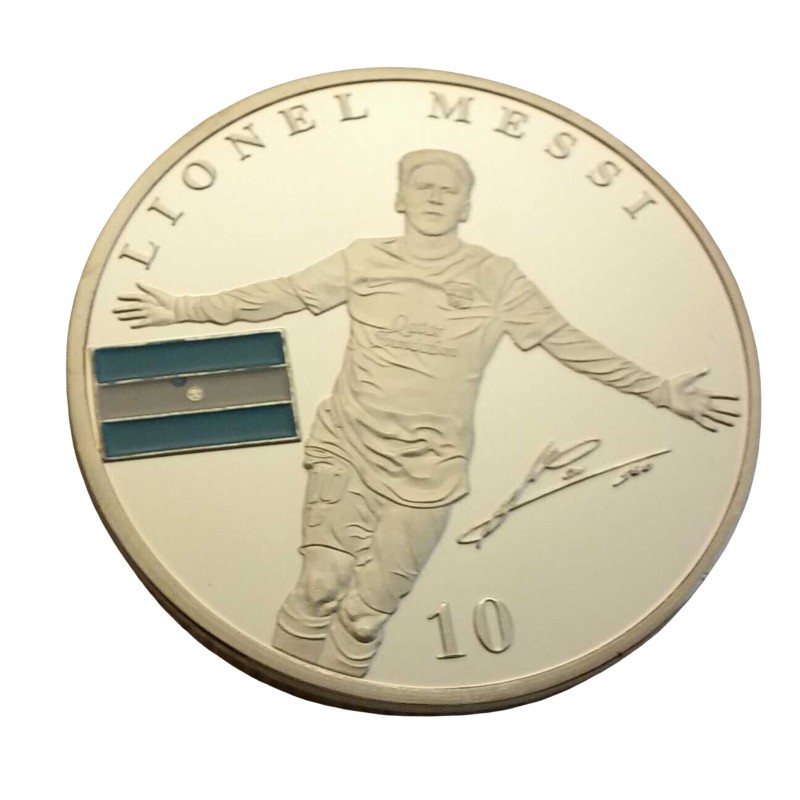 Lionel Messi Silver Plated Commemoration Coin