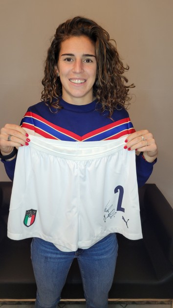Bergamaschi's Italy Signed Match Shorts, 2021 