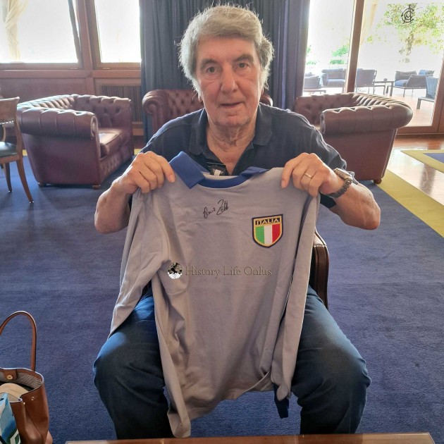 Dino Zoff Italy Signed Shirt, World Cup 1982 - CharityStars