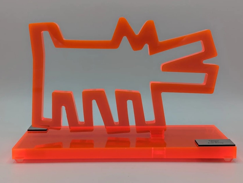 Scultura Dog di Keith Haring