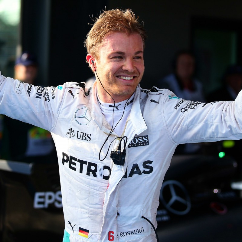 Guanti gara Mercedes - Autografati da Nico Rosberg