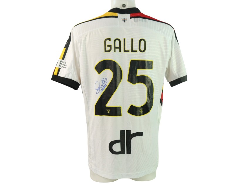 Gallo's Signed Unwashed Shirt, Bologna vs Lecce 2024