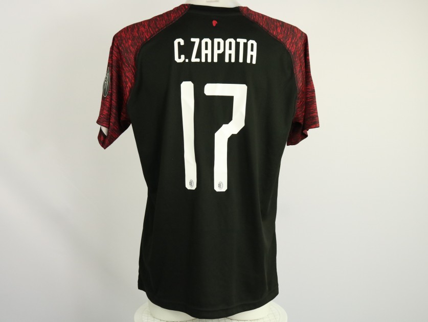 Zapata's AC Milan Match Shirt, 2018/19