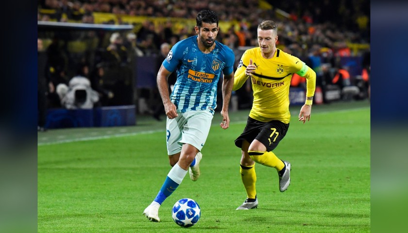 Diego Costa's Match Shirt, BVB-Atletico Madrid 2018