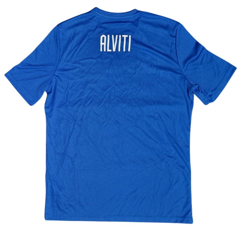 Davide Alviti's Italy Pre-Match Shirt