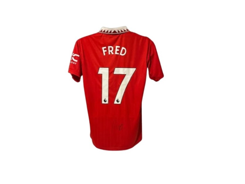 Fred's Manchester United 2022/23 Signed and Framed Shirt 