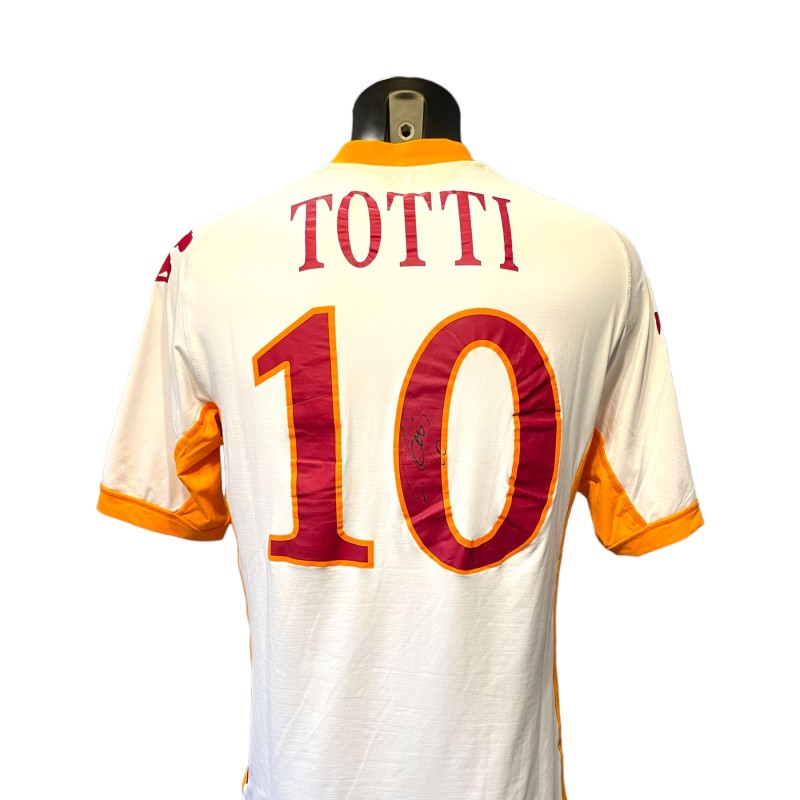 Maglia da partita indossata e autografata da Francesco Totti dell'AS Roma, stagione 2010/11
