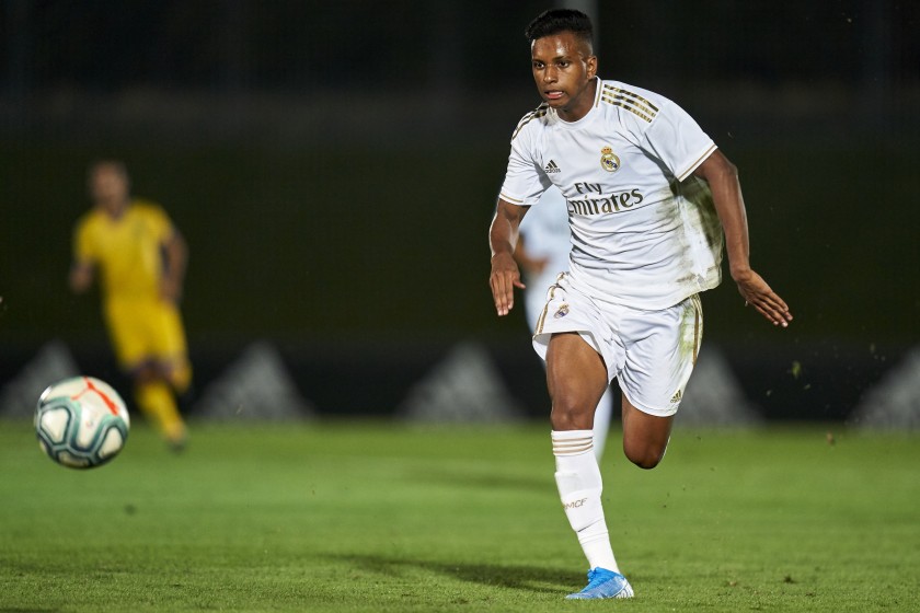 Rodrygo's Real Madrid Castilla Worn Shirt, 2019/20