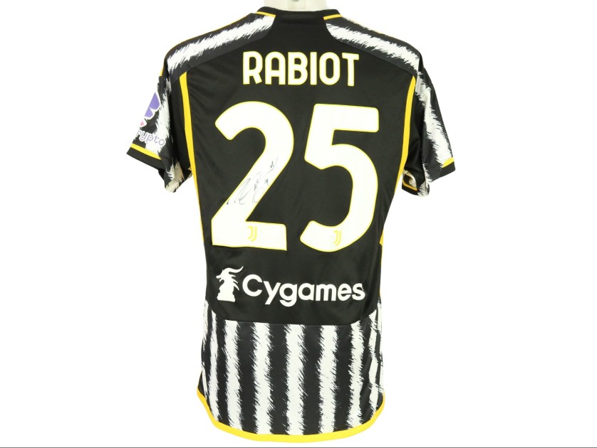 Rabiot Official Juventus Signed Shirt, 2023/24 