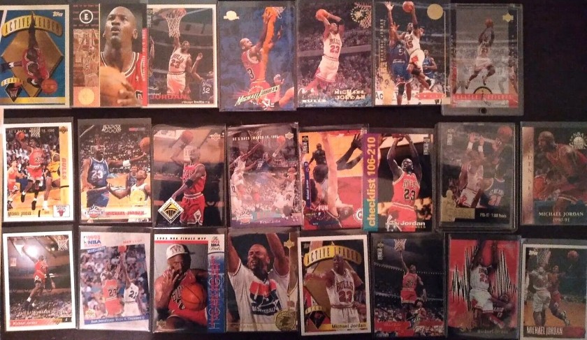Michael Jordan Collection of 23 Vintage Basketball Cards