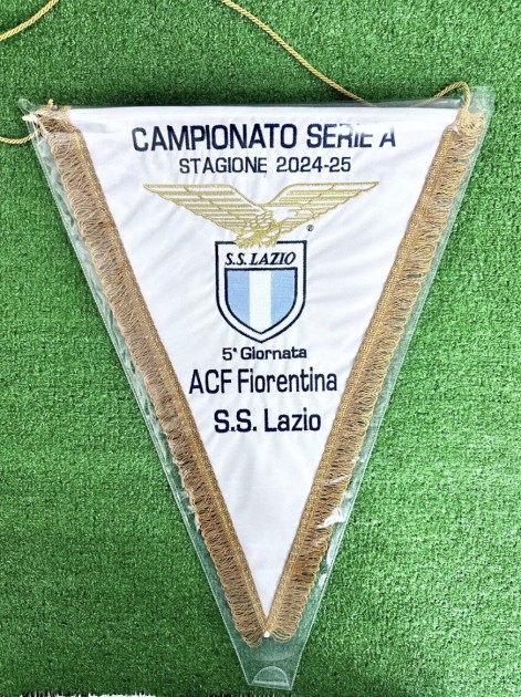 Fiorentina vs Lazio Match-Issued Pennant, Serie A 2024