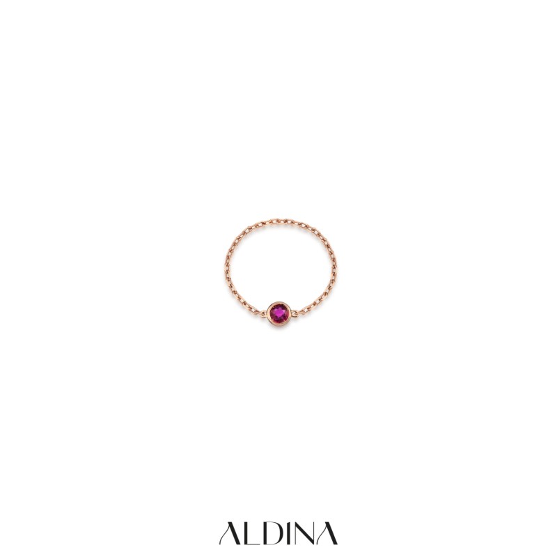 Orecchini A Goccia In Oro Rosa 14K Con Rubini Naturali - Pietra Nascita Luglio, Regalo In Scatola Velluto