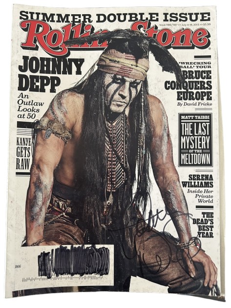 Johnny Depp firma la rivista Rolling Stone