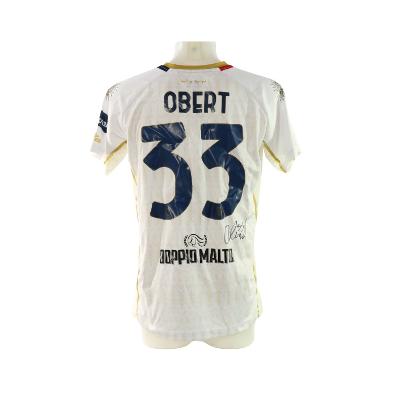 Obert's Signed Unwashed Shirt, Milan vs Cagliari 2025