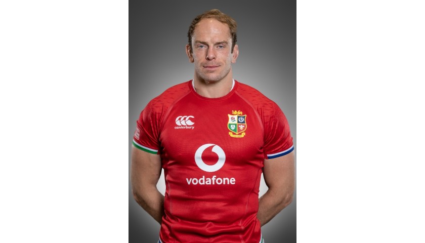 Lions 2021 Test Shirt Worn and Signed by Alun Wyn Jones