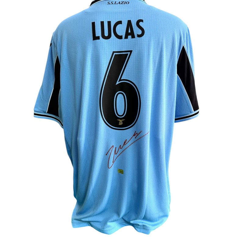 Maglia Ufficiale Lucas Leiva Lazio Anniversario 120 Anni, 2019/20 - Autografata