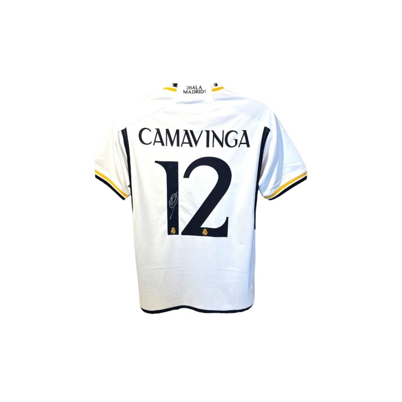 Eduardo Camavinga's Real Madrid 2023/24 Signed Replica Shirt