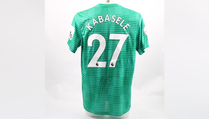 Kabasele's Watford FC Issued and Signed Away Poppy Shirt
