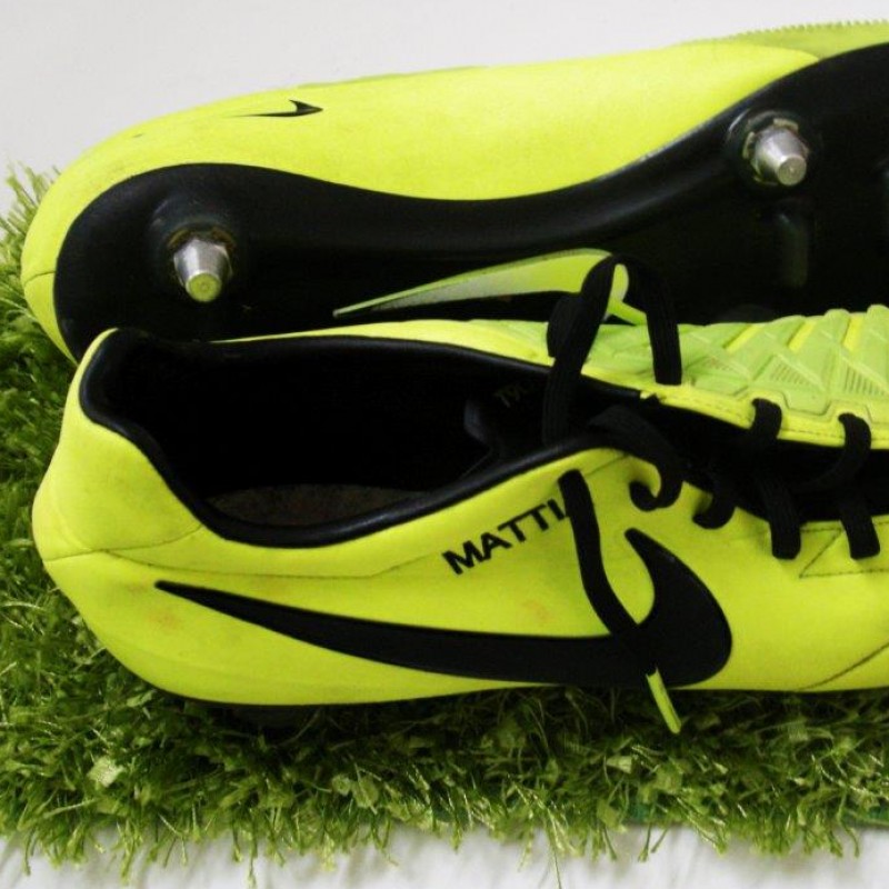 Match worn boots by Andrea Barzagli, Juventus, Serie A 2013/2014
