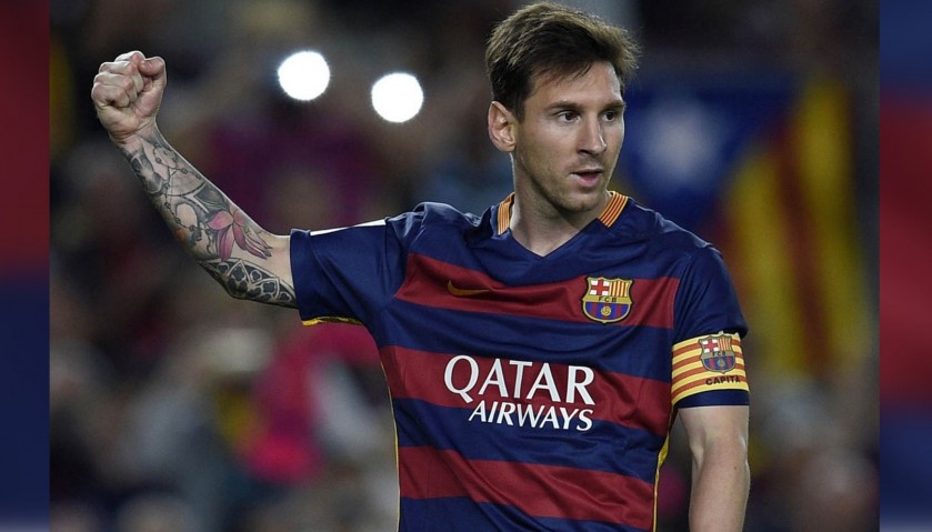 Messi's Signed Captain's Armband, 2015/16 Season