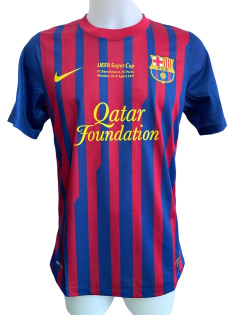 Messi's Match-Issued Shirt, Barcelona vs Porto - UEFA Super Cup