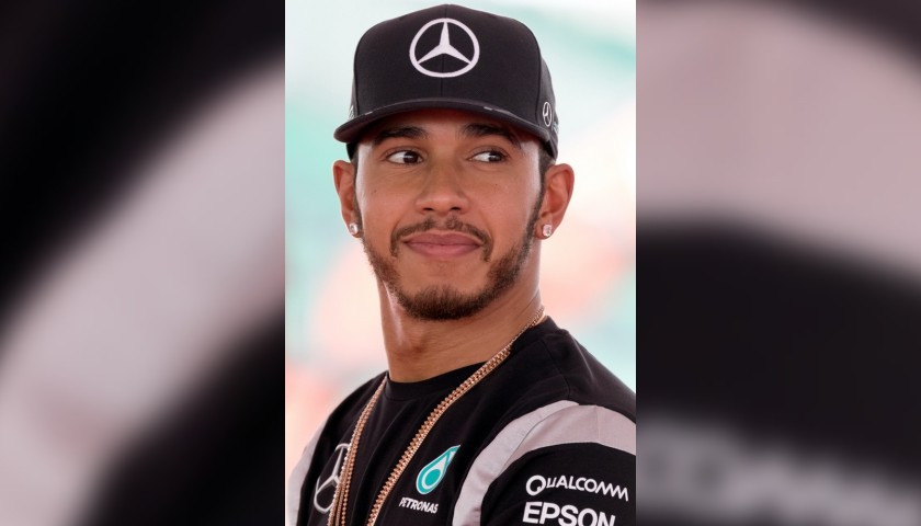 Official Mercedes Cap - Signed by Hamilton
