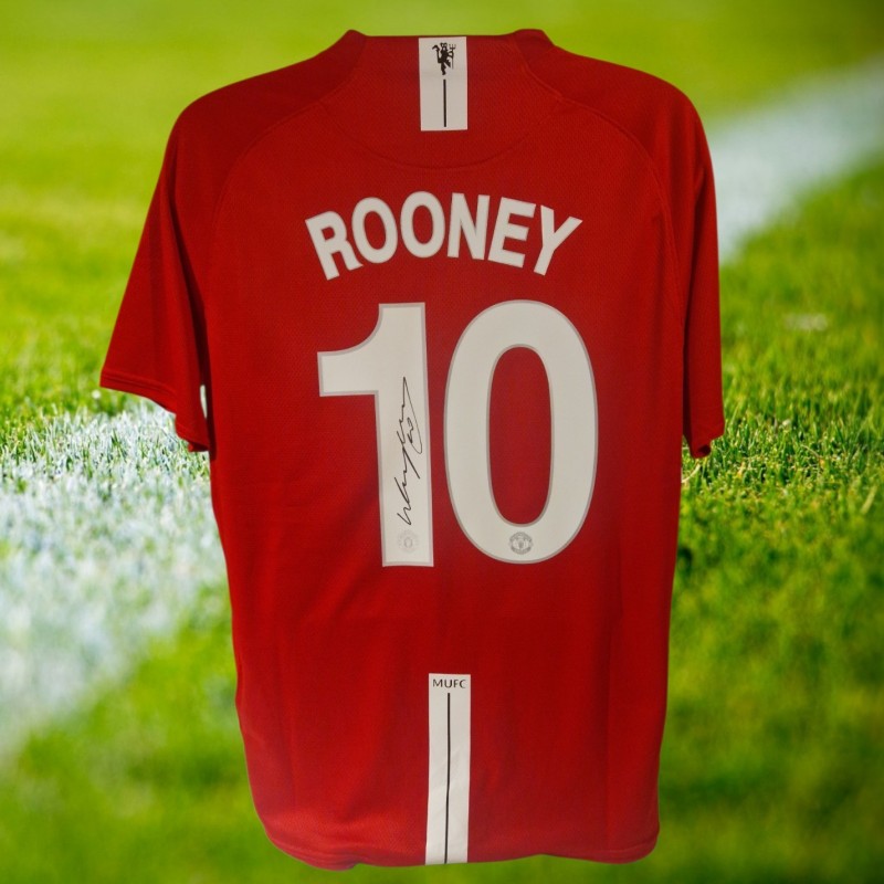 Wayne Rooney Signed Manchester United 2008 Home Football Shirt