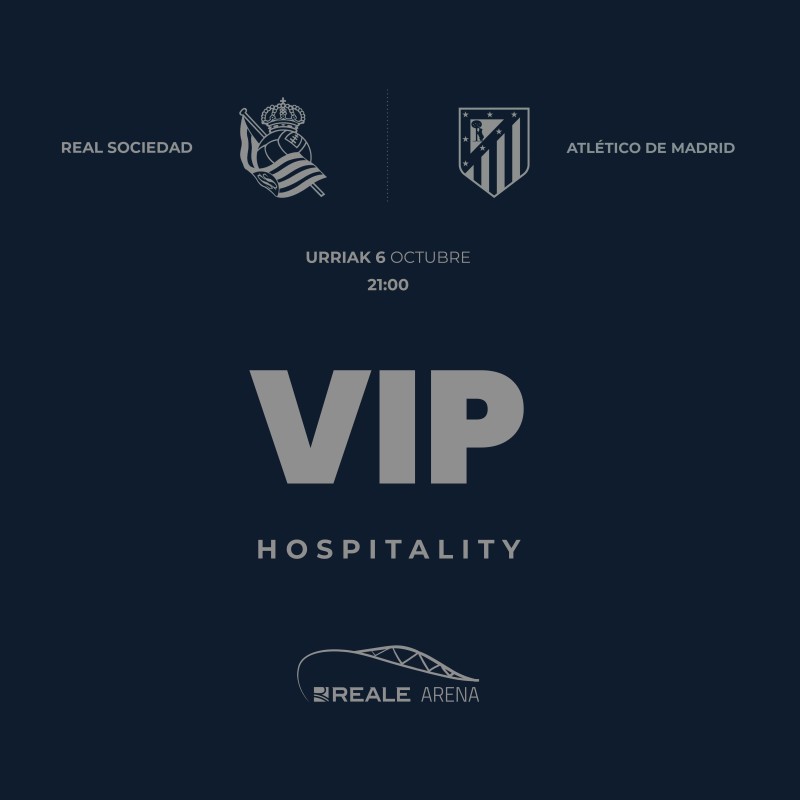 Due biglietti per Real Sociedad vs Atletico Madrid + Hospitality VIP