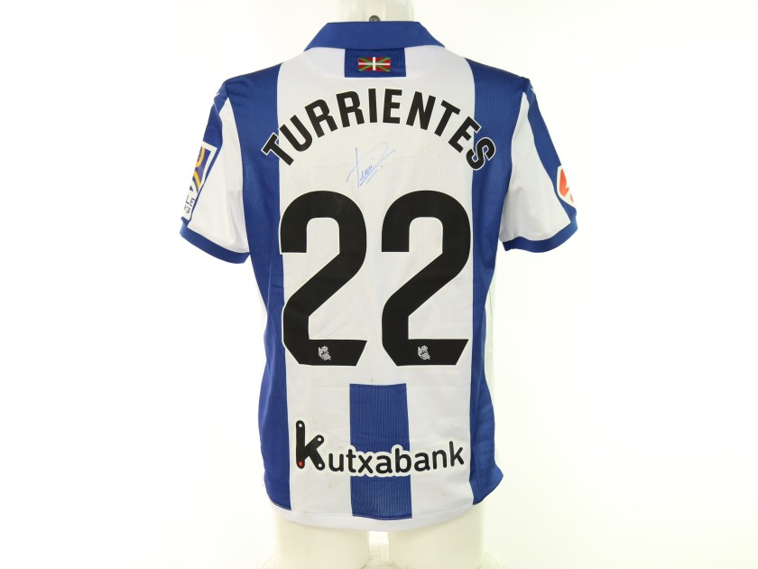 Turrientes' Real Sociedad vs Getafe Signed Unwashed Shirt, 2025