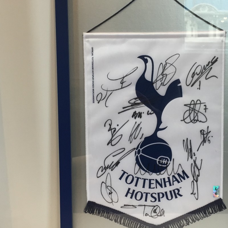 Tottenham Hotspur Pennant Flag Signed by 2013 Squad 