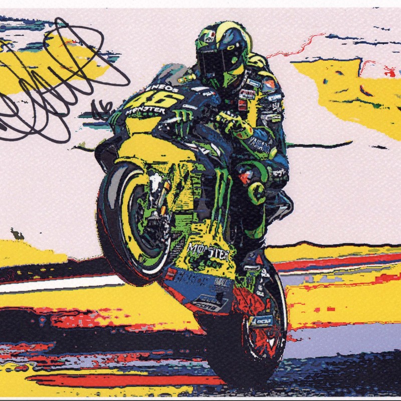 "Valentino Rossi" by Gabriele Salvatore - Signed by Both