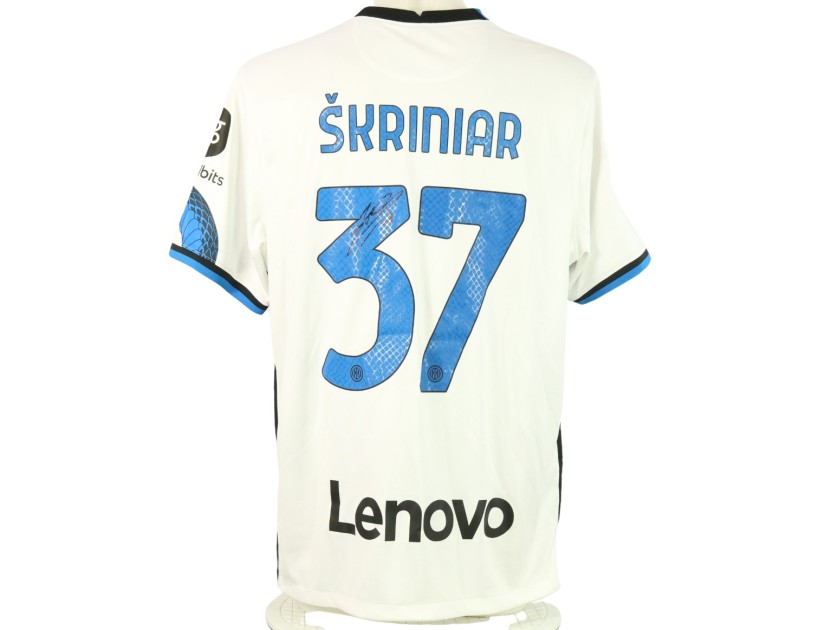 Maglia ufficiale Skriniar Inter, UCL 2021/22 - Autografata