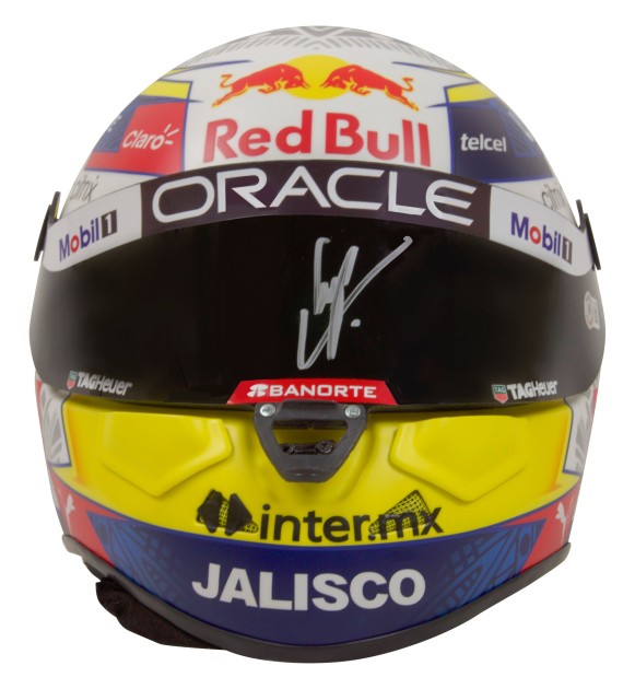 Sergio Pérez Signed Red Bull 2023 Full Size Helmet