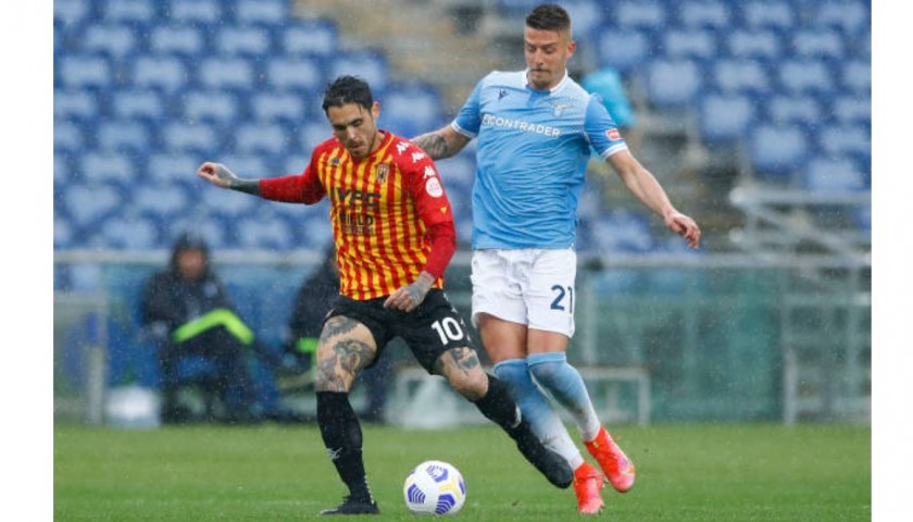 Milinkovic-Savic's Match Shirt, Lazio-Benevento 2021