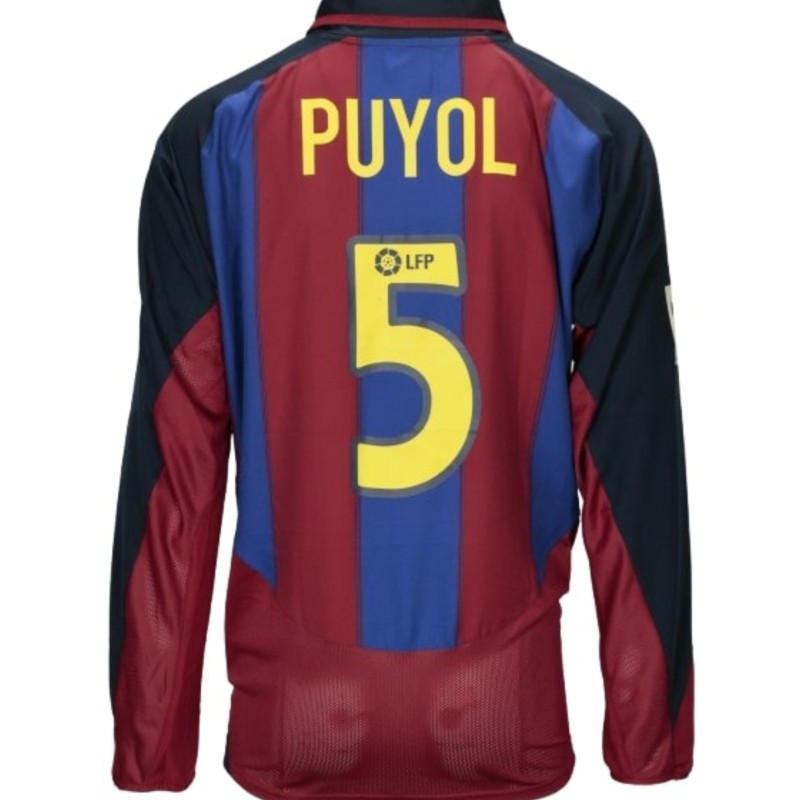 Puyol's Barcelona Match-Worn Shirt, 2003/04