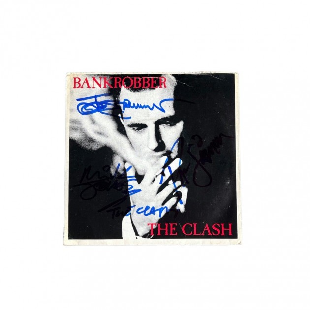 The Clash Signed 'Bank Robber' Vinyl 45 Single