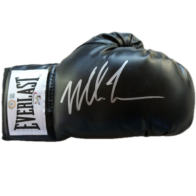 Mike Tyson's Signed Everlast black Boxing Glove