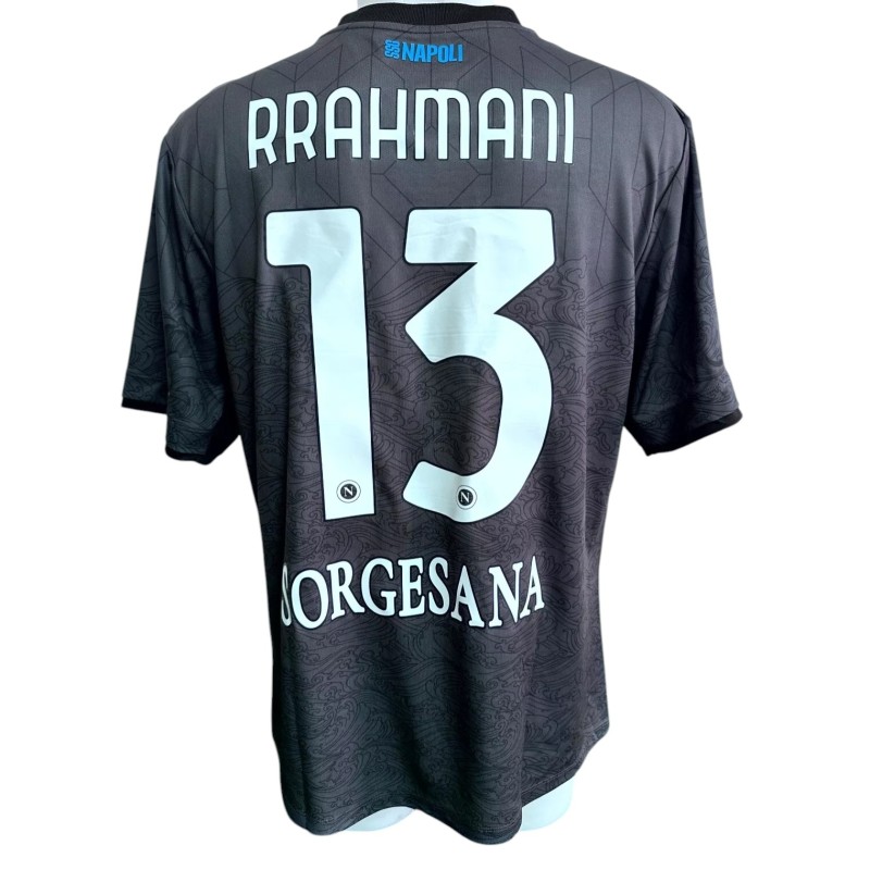 Rrahmani's Lazio vs Napoli Match-Issued Shirt, Italian Cup 2024