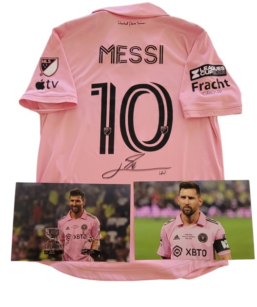 Maglia Messi preparata Nashville vs Inter Miami, Finale Leagues Cup 2023 - Autografata