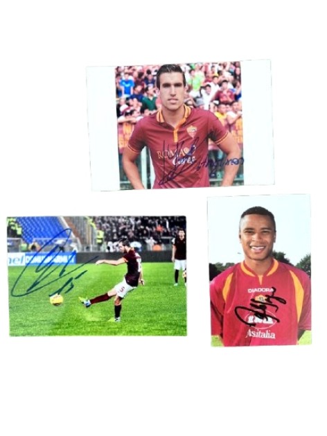 Photos Collection - Signed by Cafu, Strootman and Pjanic